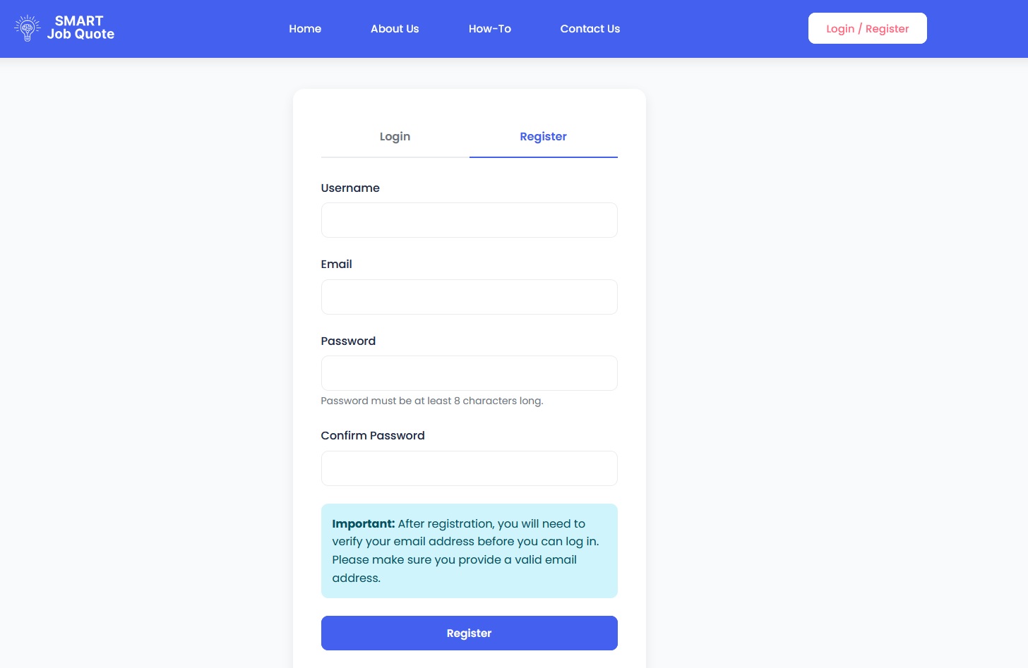 Sign Up Process
